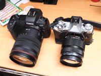 Canon EOS R と OLYMPUS E-M5 MkII